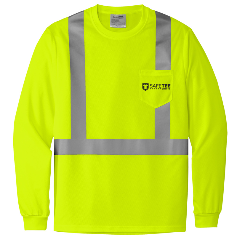 SAFETEE - CornerStone® ANSI 107 Class 2 Mesh Long Sleeve Tee Thumbnail